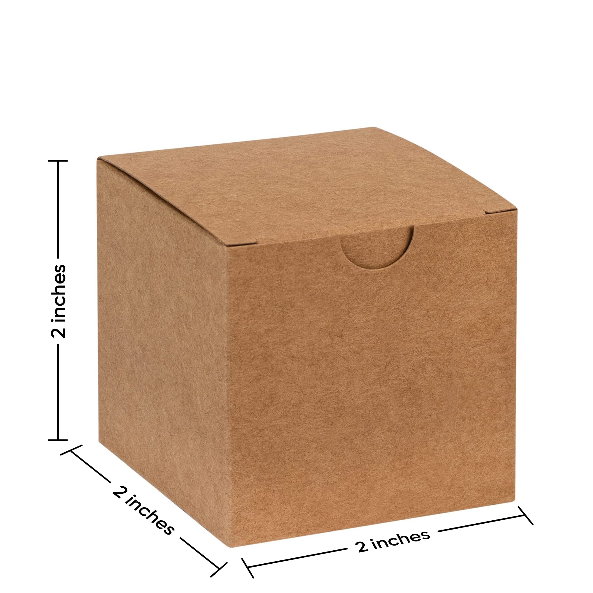 Kraft Paper Gift Boxes 48 Pack 2x2x2