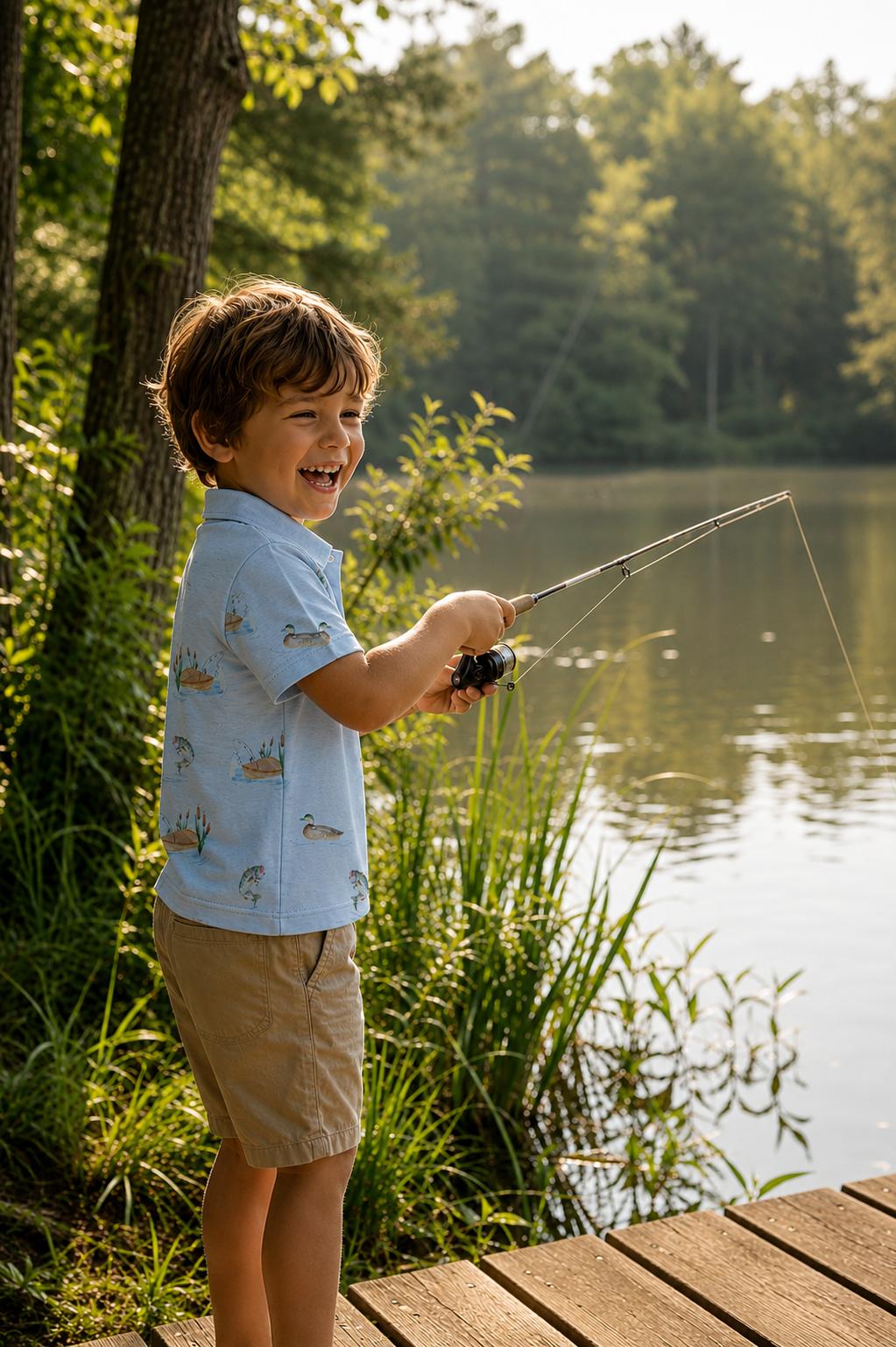 Boys Lake Day S/s Polo