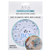 Boy Preemie  Nicu Milestone Cards In Plastic