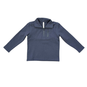 Boys 3/4 Fleece Zip Sweatshirt In Nightfall Blue