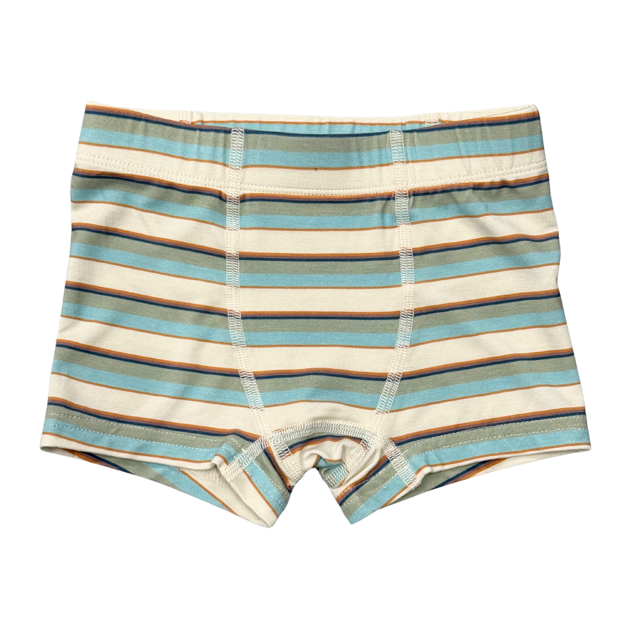 Boys Boxer In Blue Haze Multi Stripe