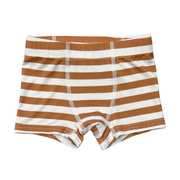Boys Boxer In Chai Stripe