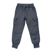 Boys Cargo Fleece Pant In Stormy Blue