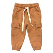 Boys Cargo Pants In Chai