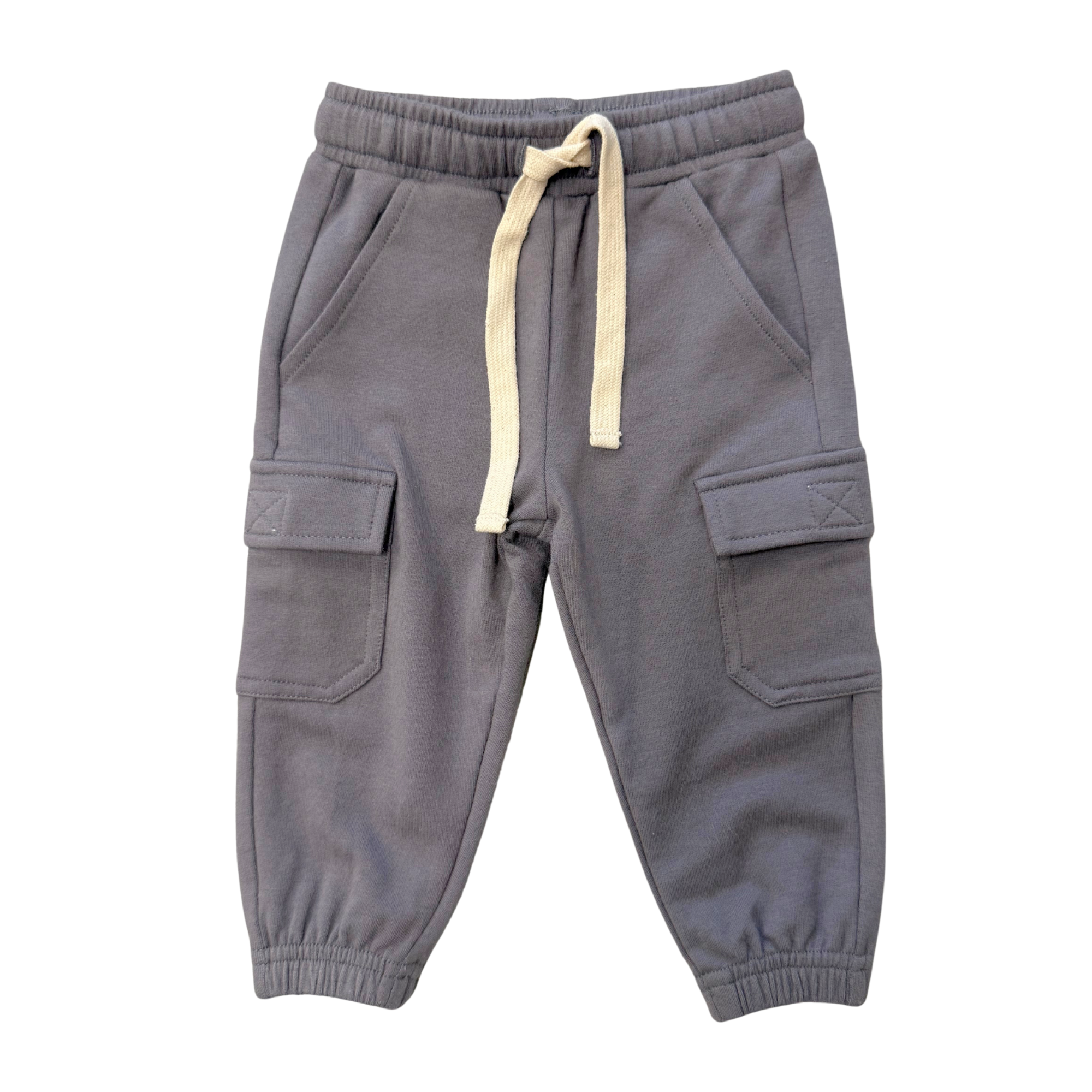 Boys Cargo Pants In Tornado Gray