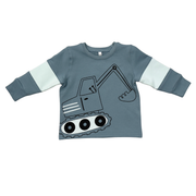 Boys Crewneck Long Sleeve Sweatshirt In Excavator