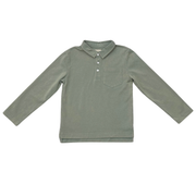 Boys Garment-washed Collar Shirt In Iceberg
