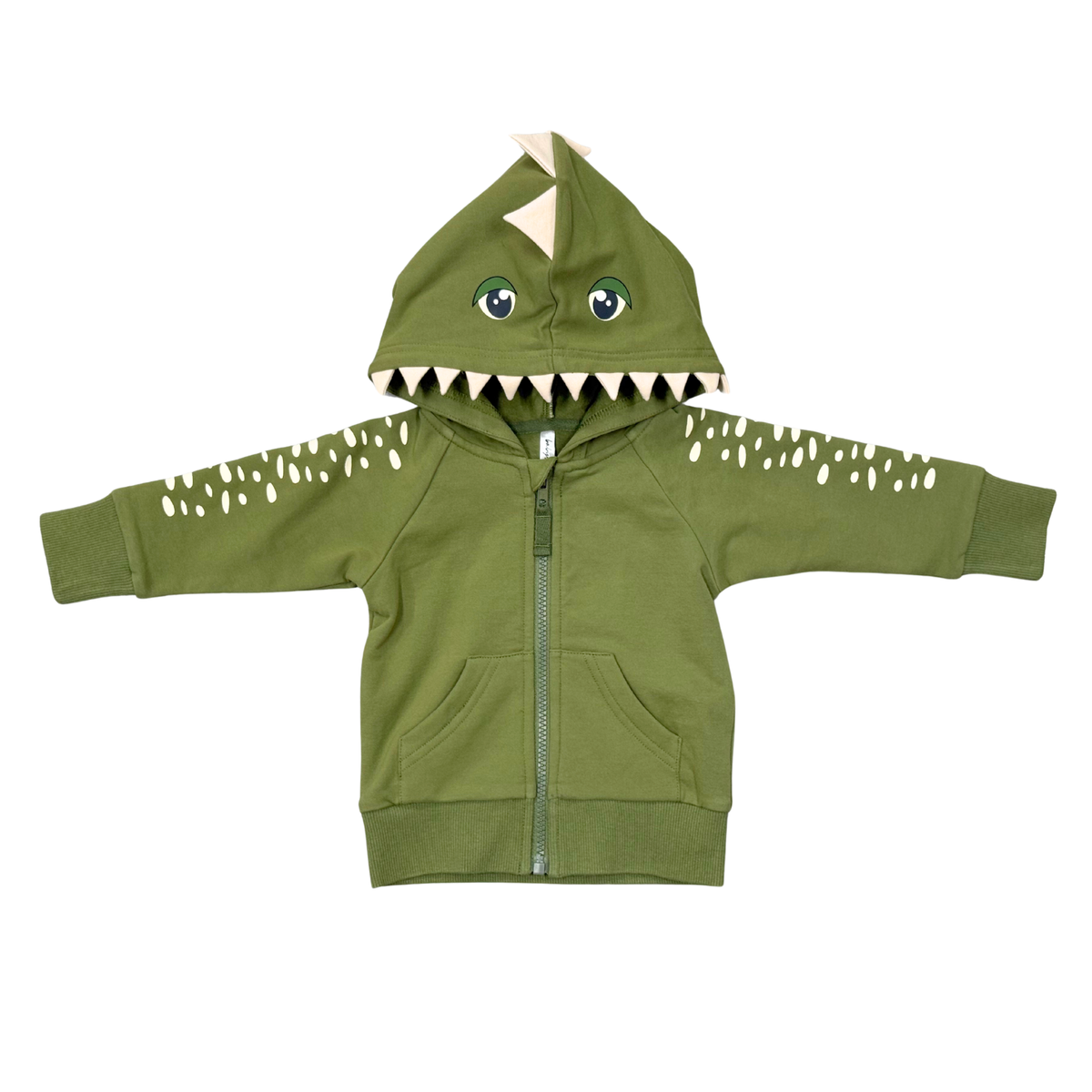 Boys Hooded Jacket In Dinosaur