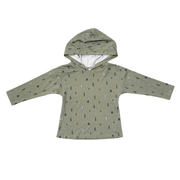 Boys Jersey Hoodie In Mini Trees