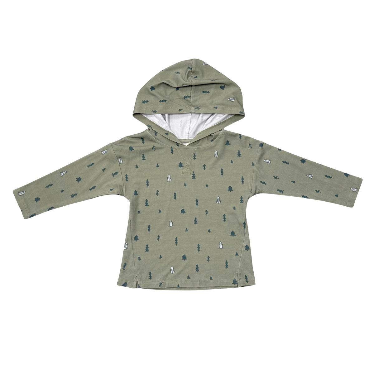 Boys Jersey Hoodie In Mini Trees