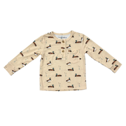 Boys Long Sleeve Henley Shirt In Mallard Ducks