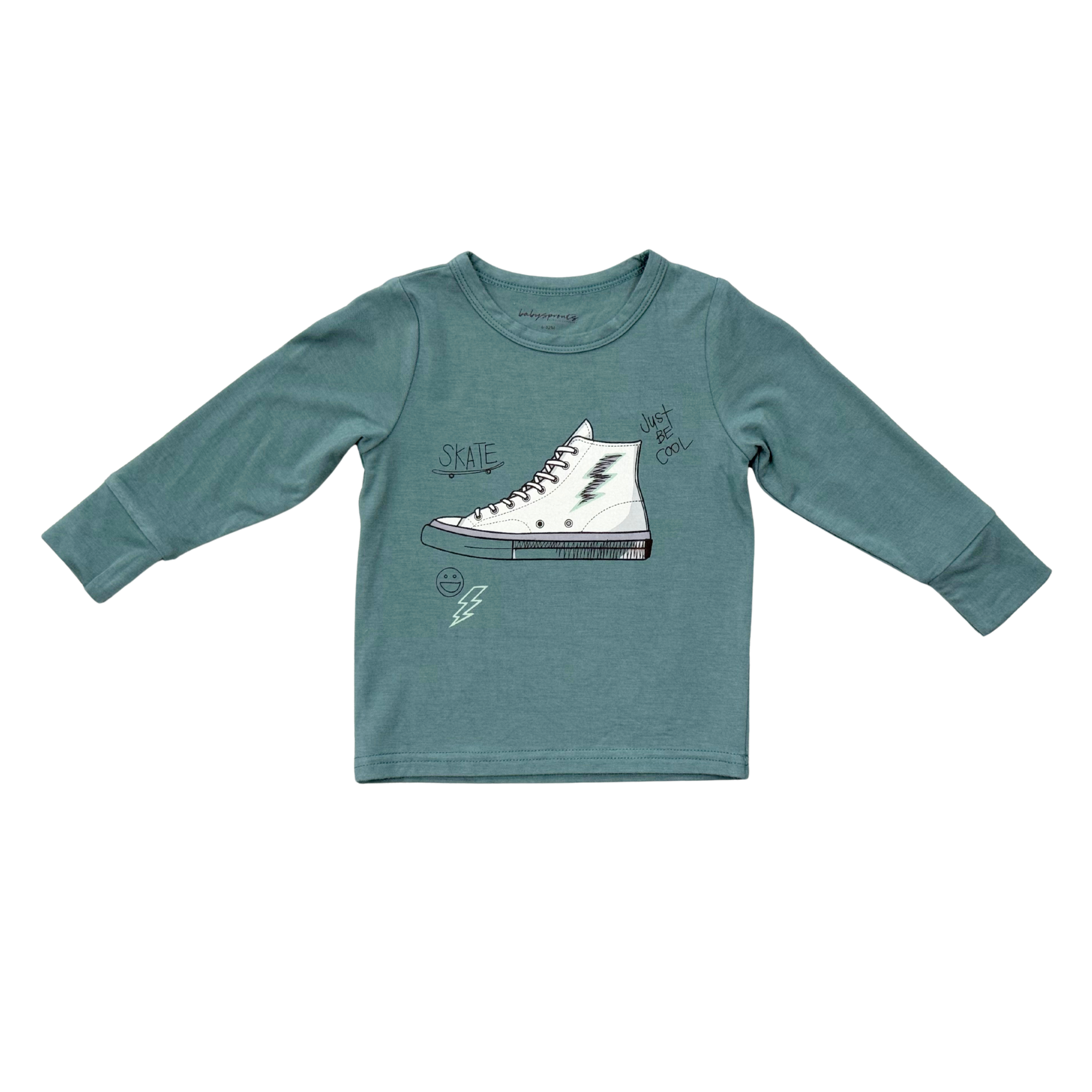 Boys Long Sleeve Tee In Sneaker