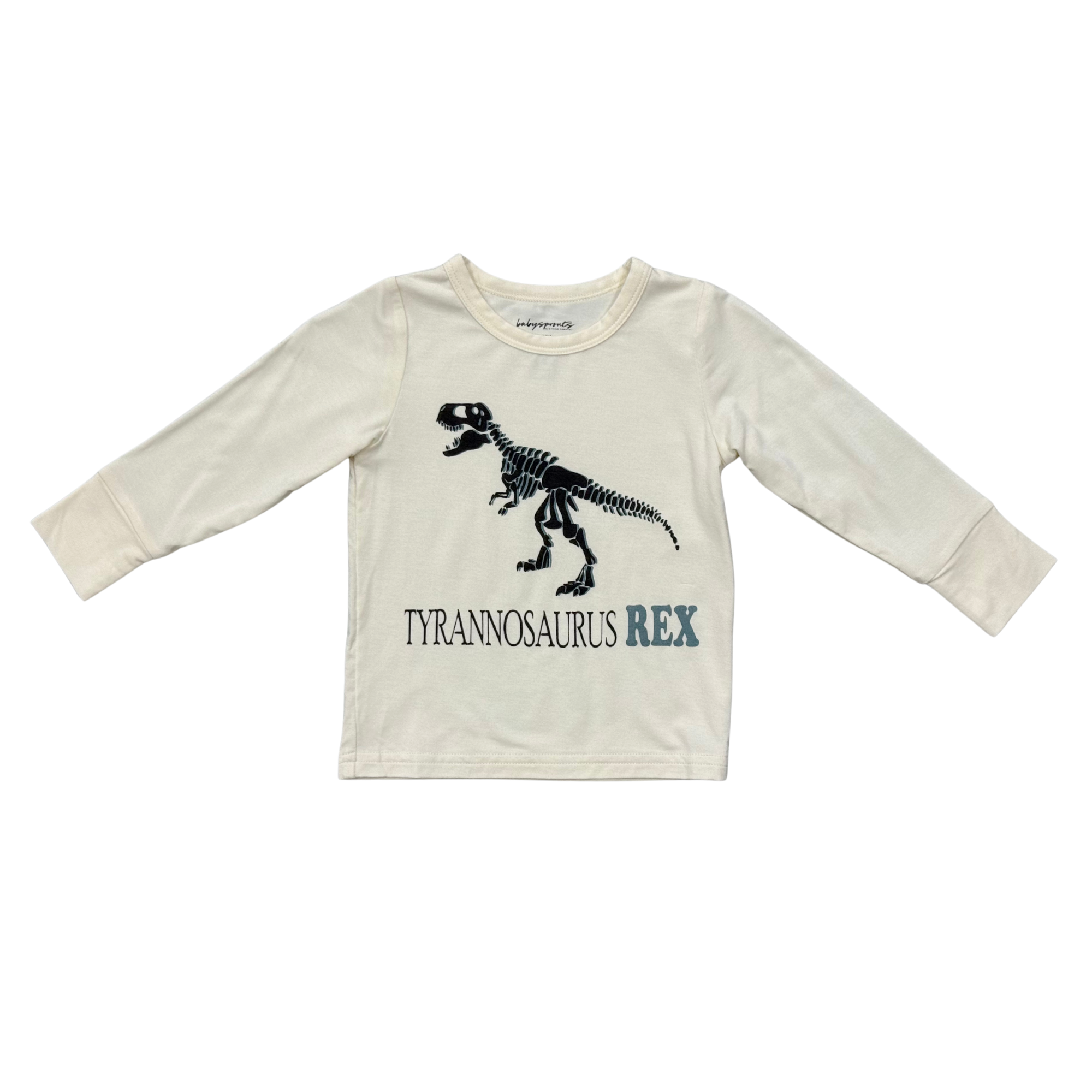 Boys Long Sleeve Tee In Tyrannosaurus Rex