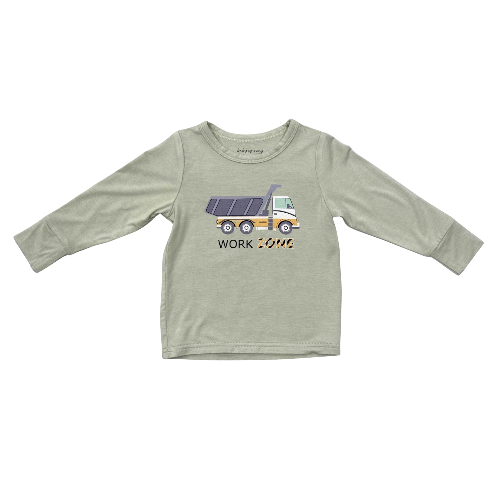 Boys Long Sleeve Tee In Work Zone