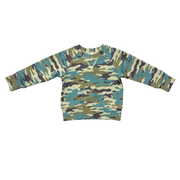 Boys Raglan Sweatshirt In Camouflage