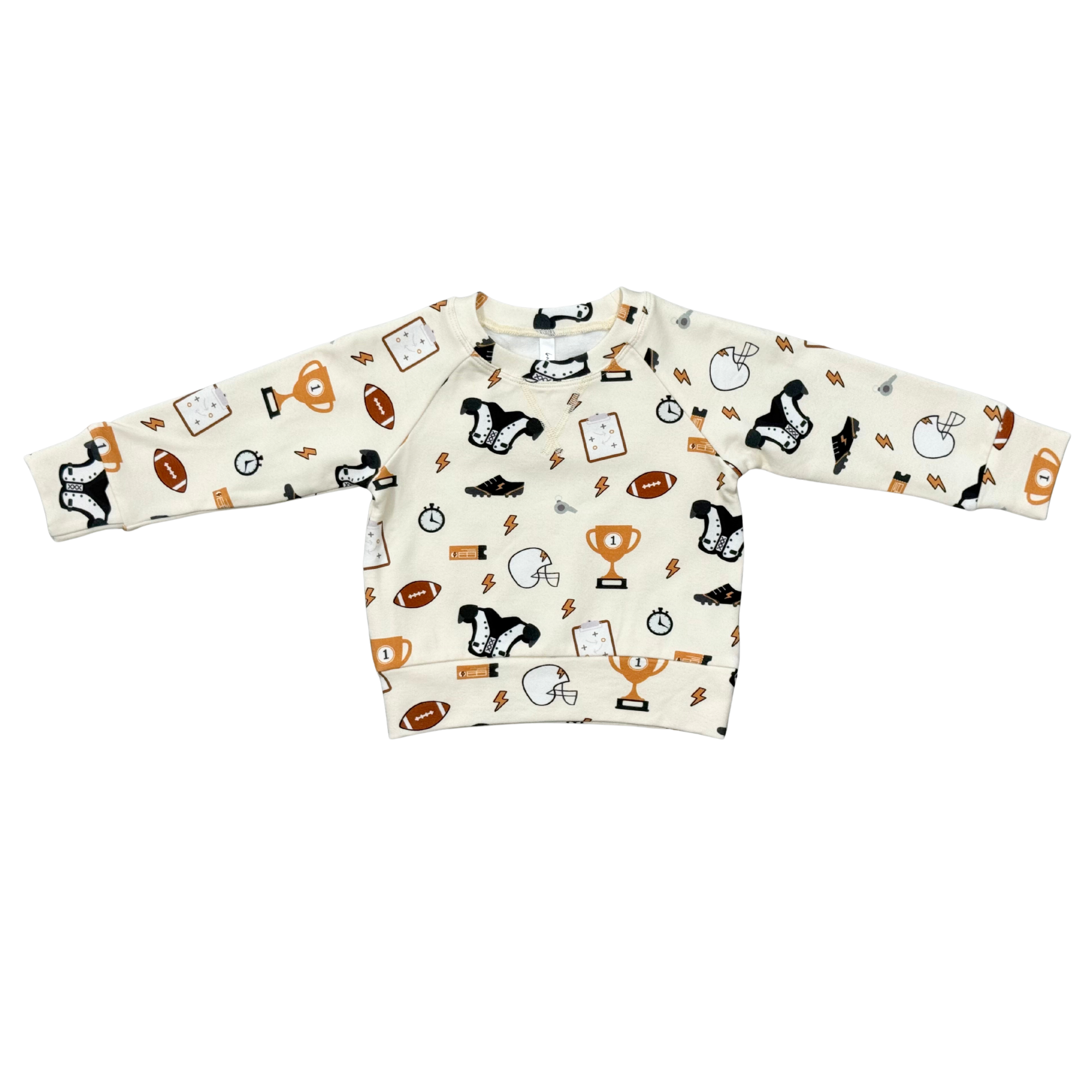 Boys Raglan Sweatshirt In Football