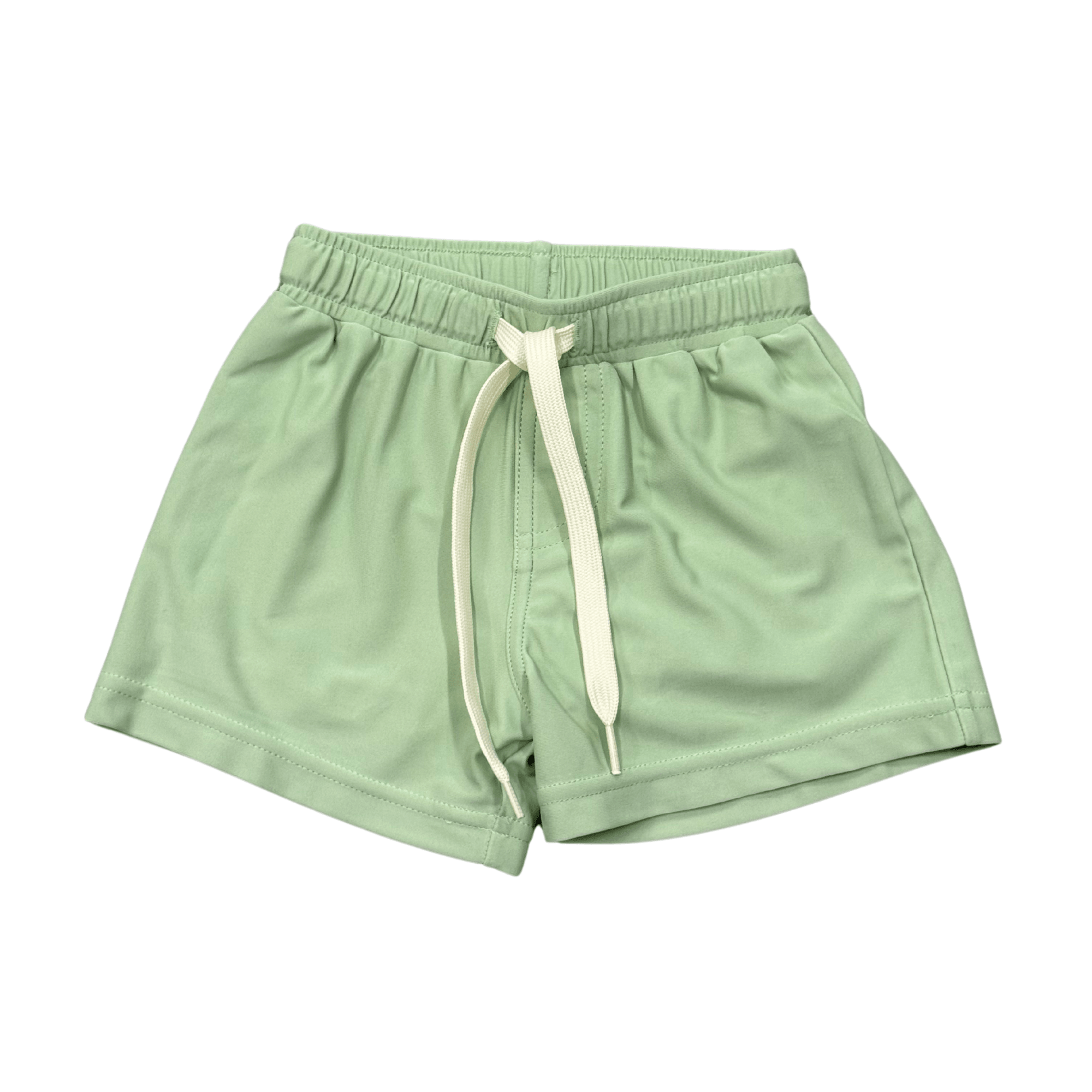 Boys Swim Shorts In Summer Green