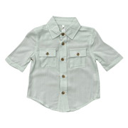 Boys Utility Shirt In Sky Blue