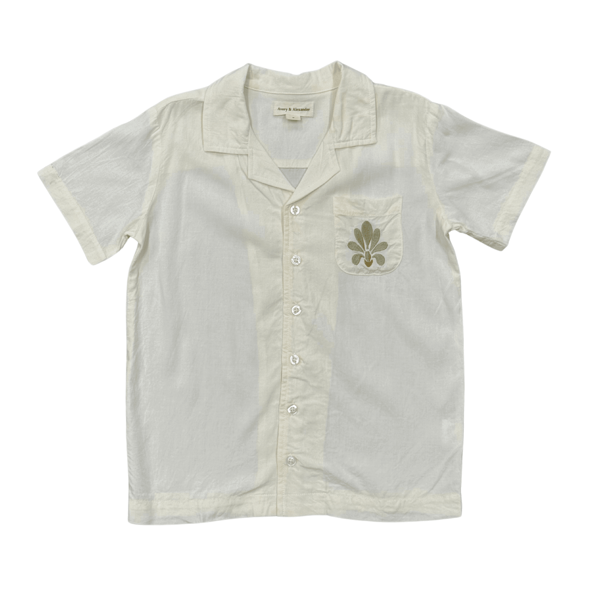 Boy's Linen Button Top