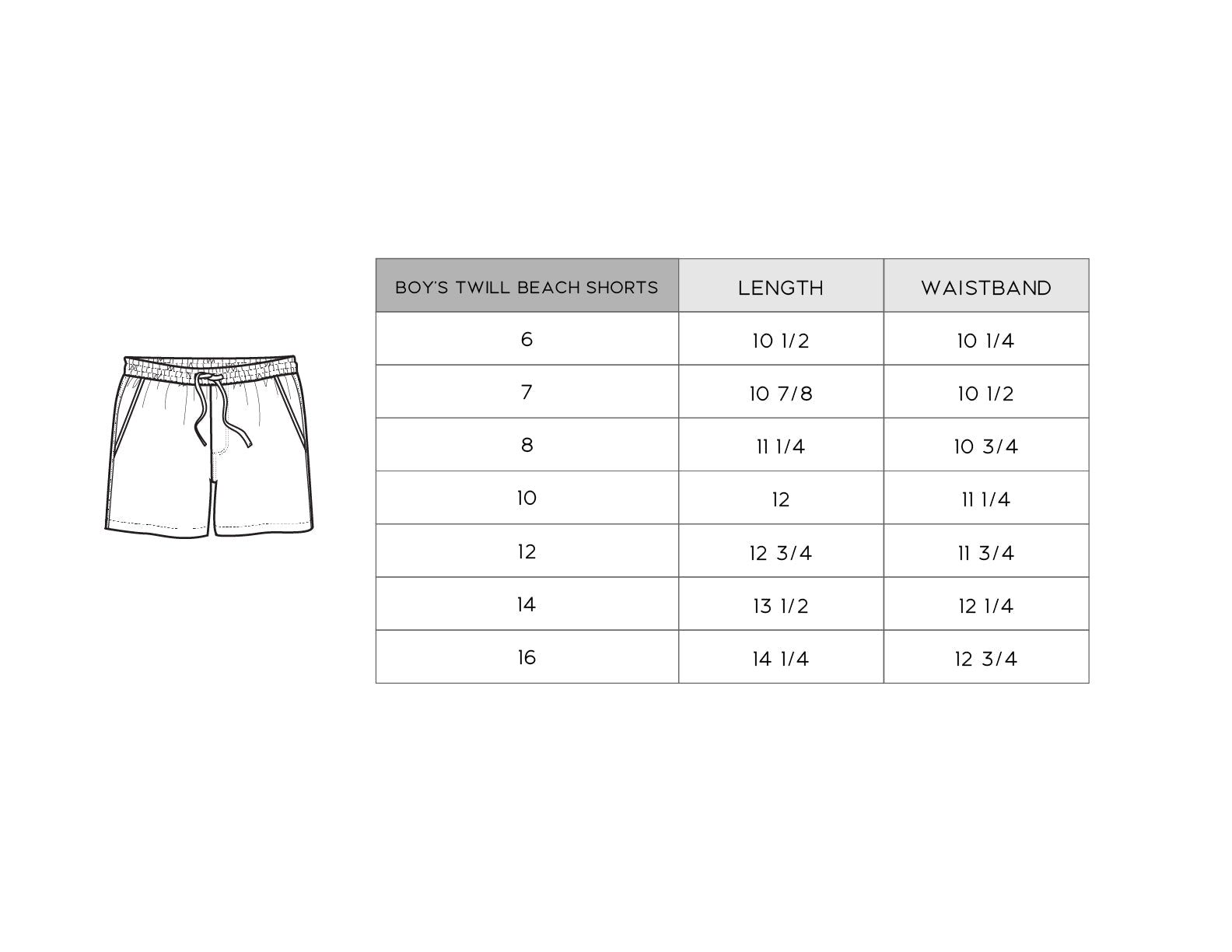 Boy's Twill Beach Shorts