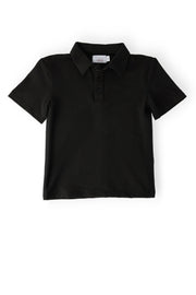 Boys Black S/s Polo
