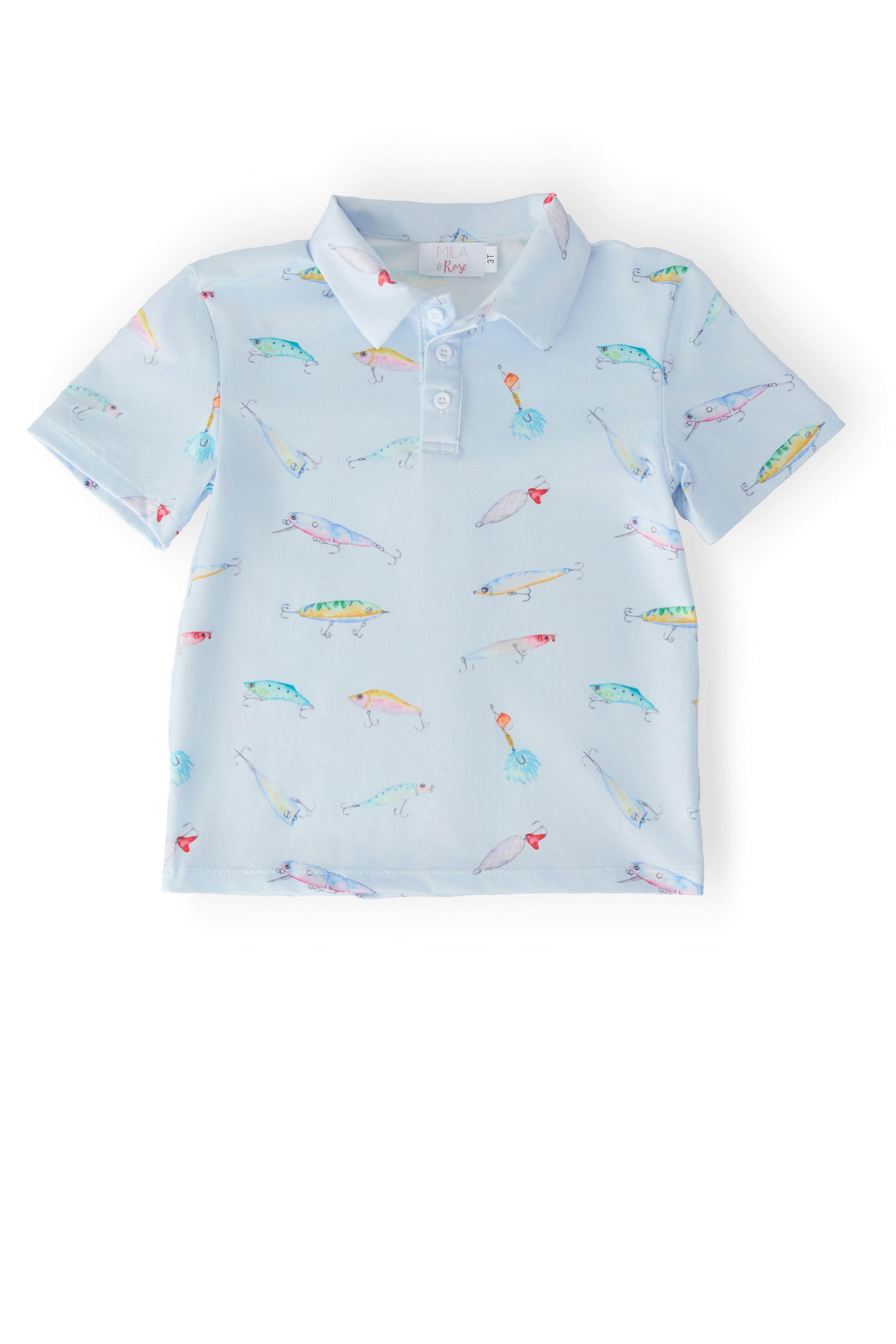 Boys Fish Hook S/s Polo