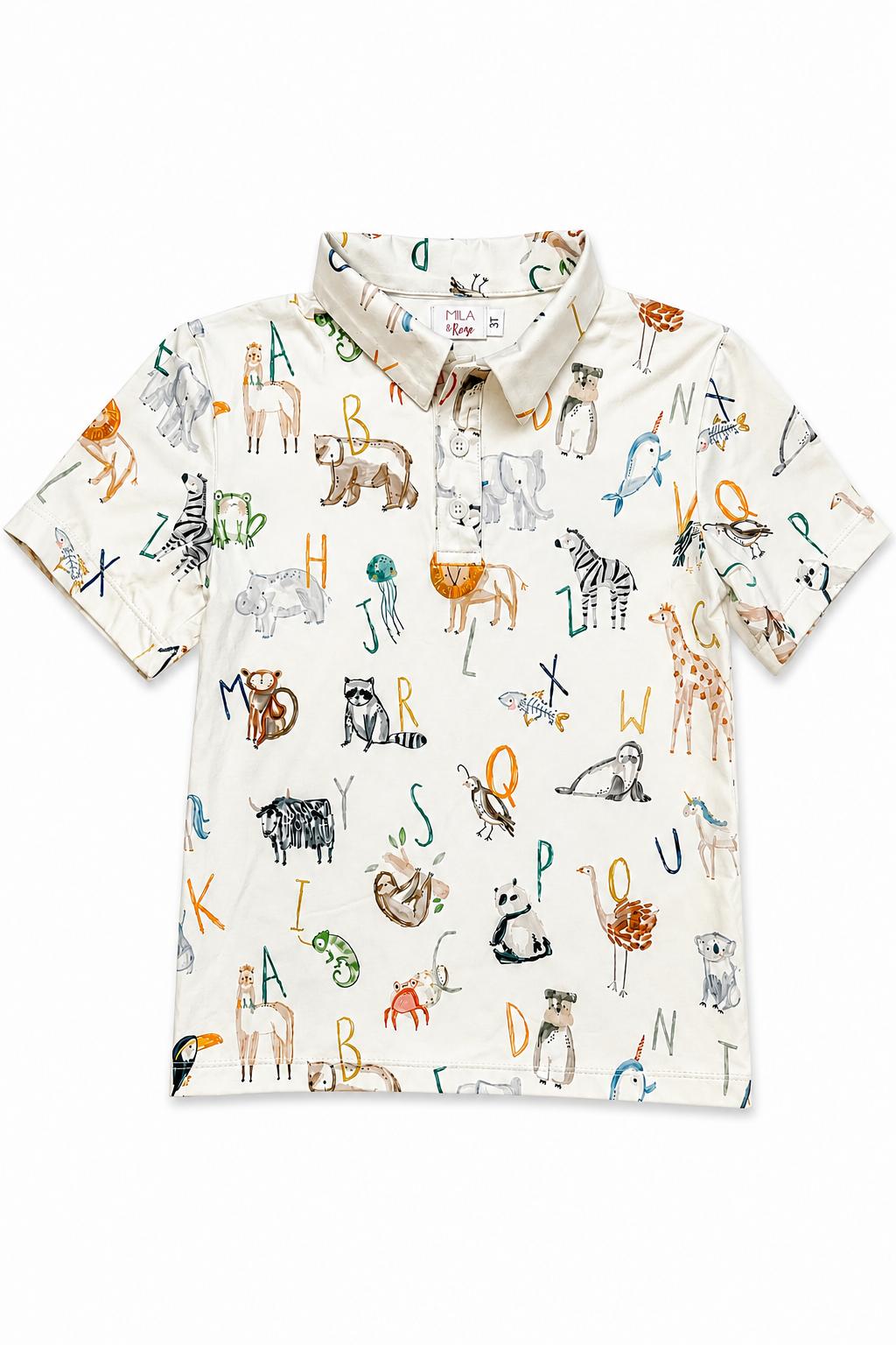 Boys Abc Adventure S/s Polo