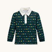 Boys' Long Sleeve Polo In Camp