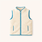 Sherpa Vest W/blue Dino Trim