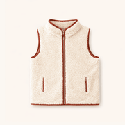 Sherpa Vest W/red Dino Trim