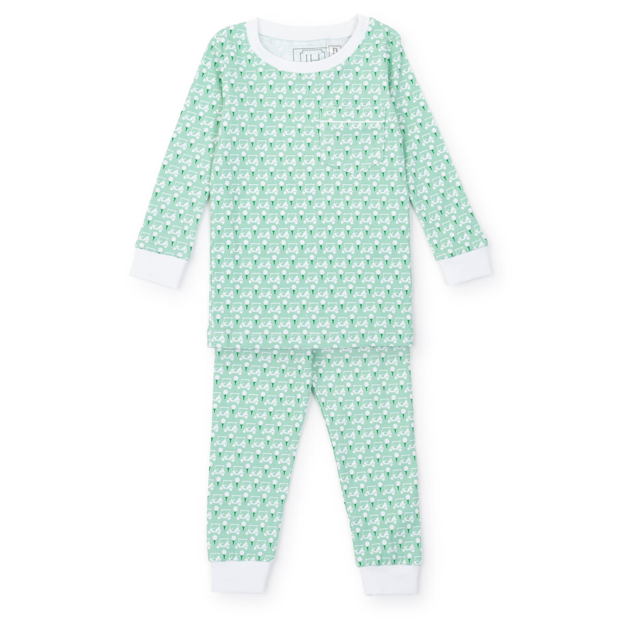 Bradford Boys’ Pima Cotton Pajama Pant Set - Golf Putting Green