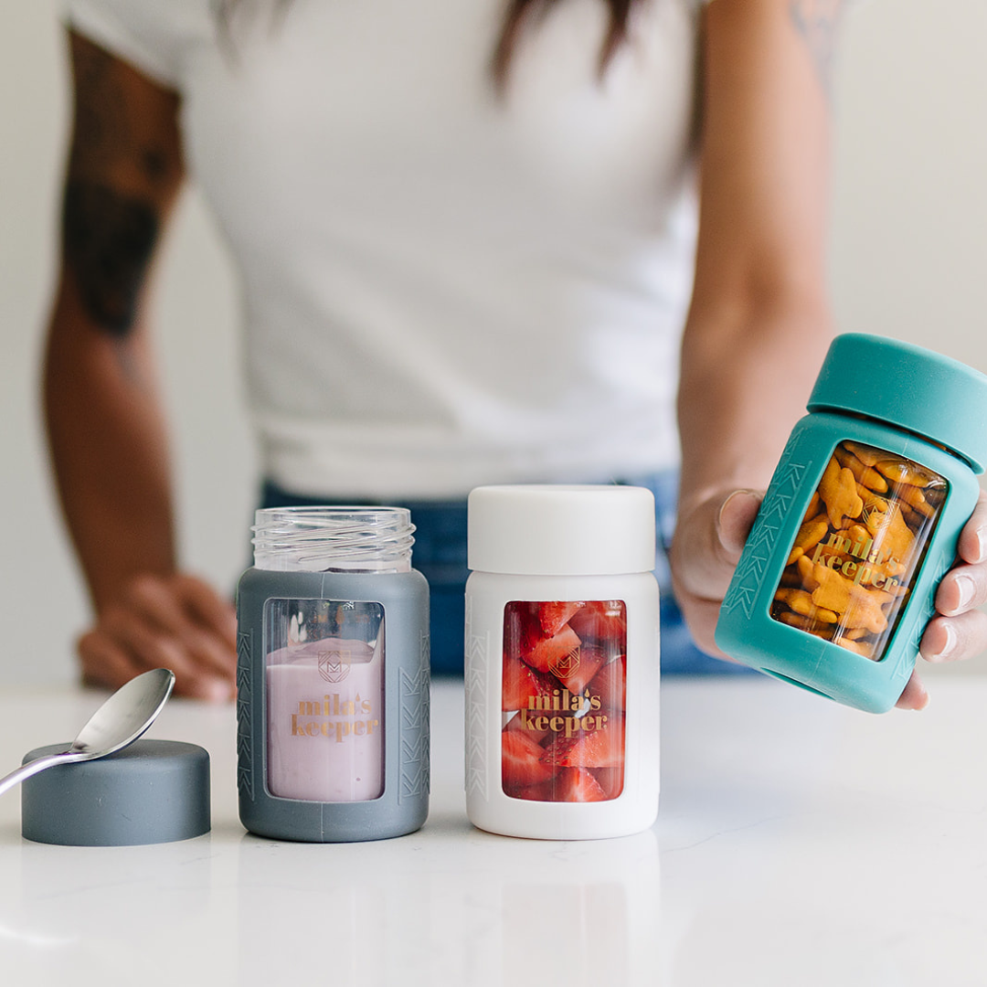 Glass Breast Milk Bottles (set Of 2)