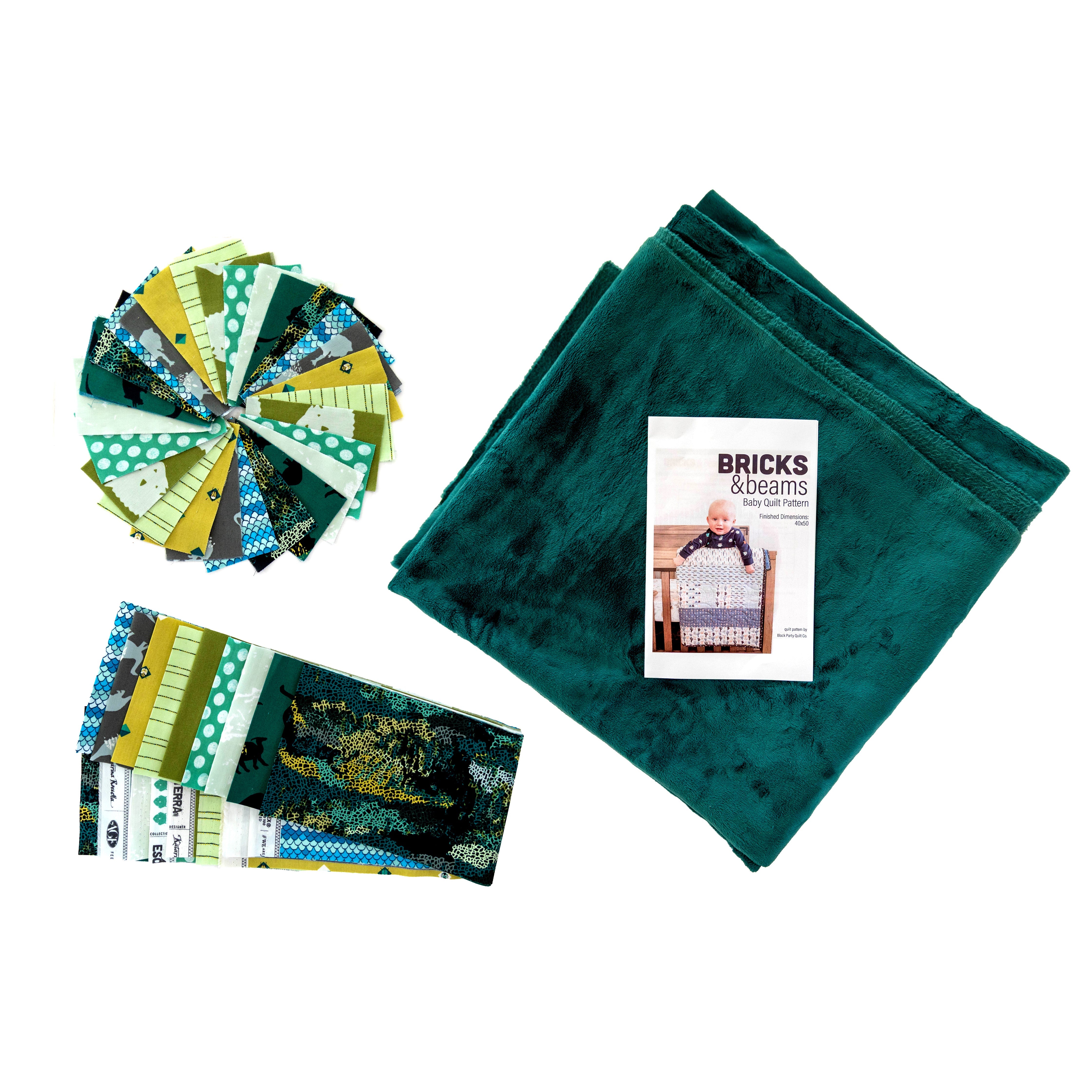 Bricks And Beams Quilt Kit - Dinosaurs