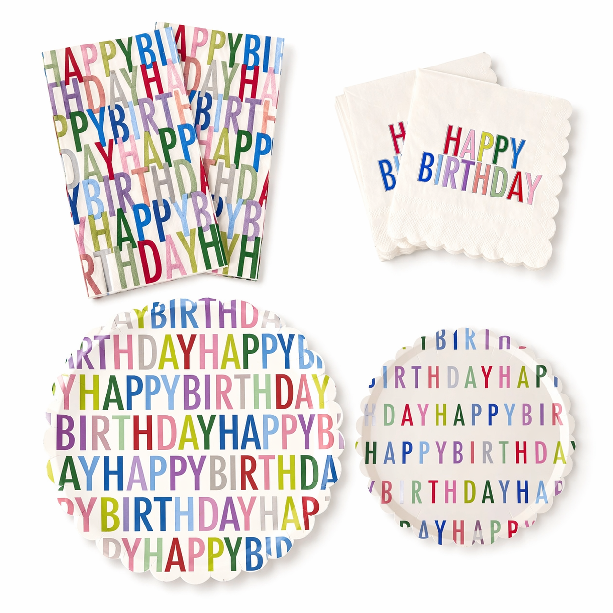 Colorful Birthday Party Pack For 12 Guests
