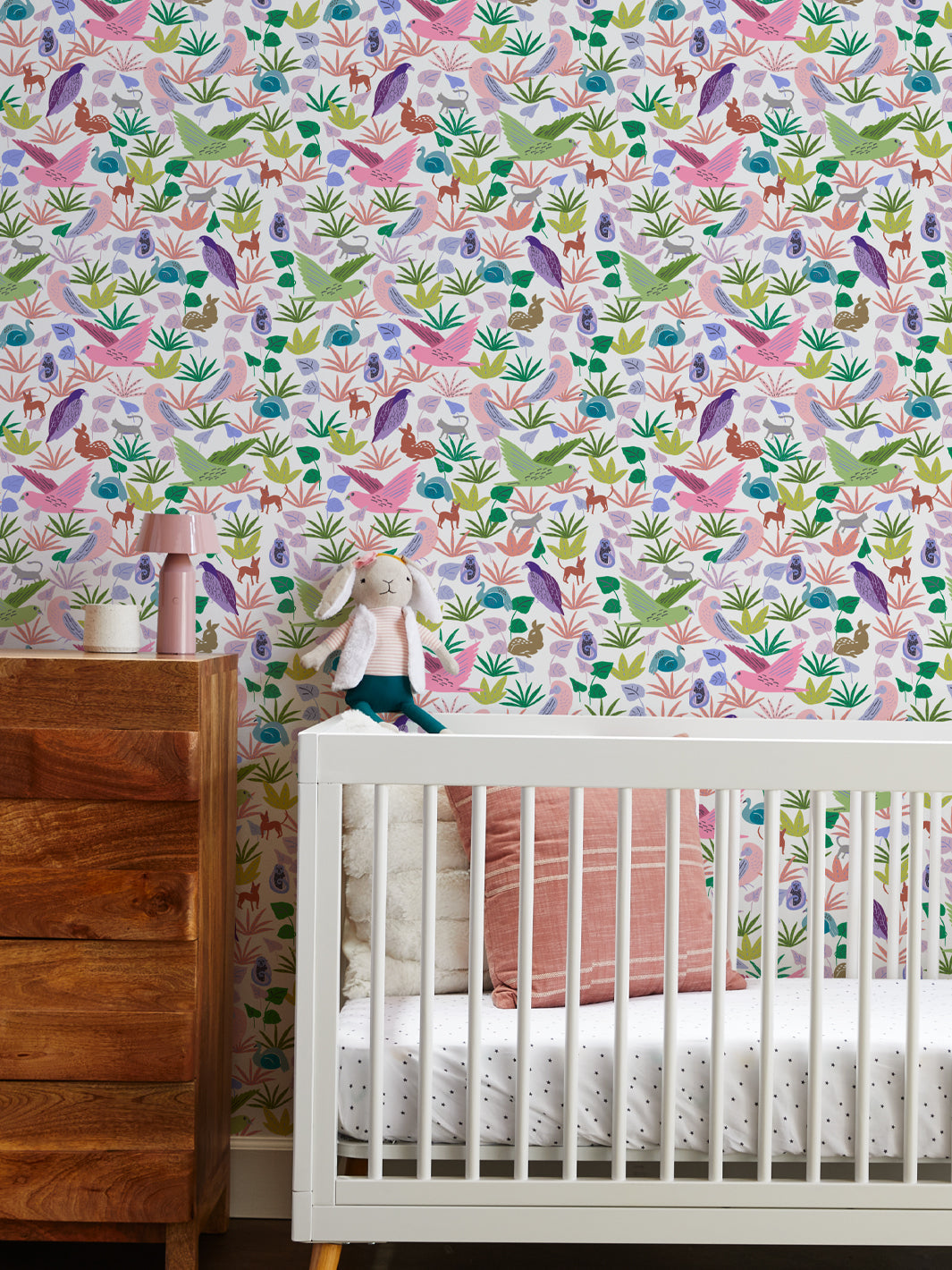 'bright Animales' Wallpaper By Tea Collection - Bright