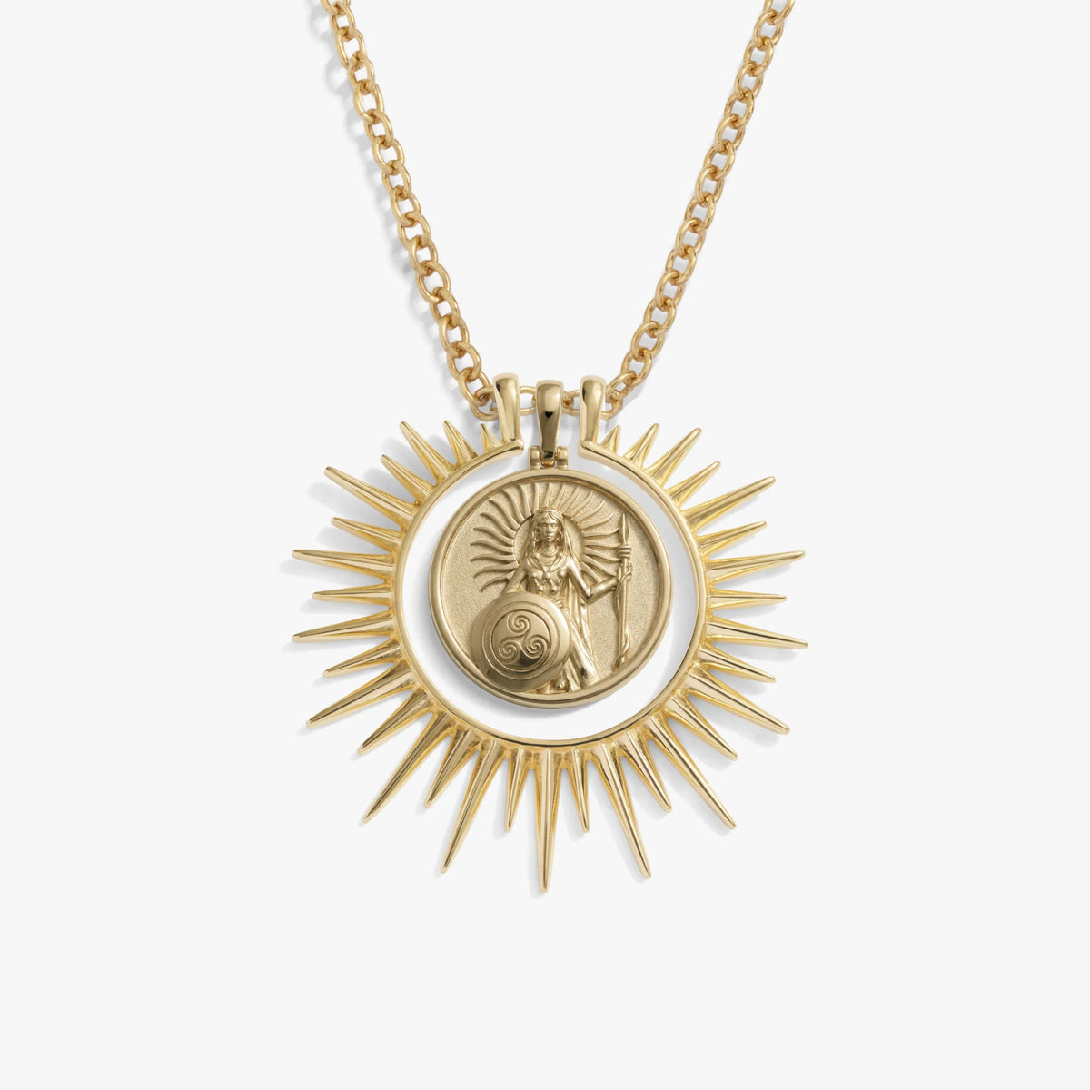 Cosmic Rays Halo Goddess Necklace