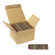 80-pack Brown Crayons Bulk – Standard Size, Non-toxic, Classroom & Party Supply
