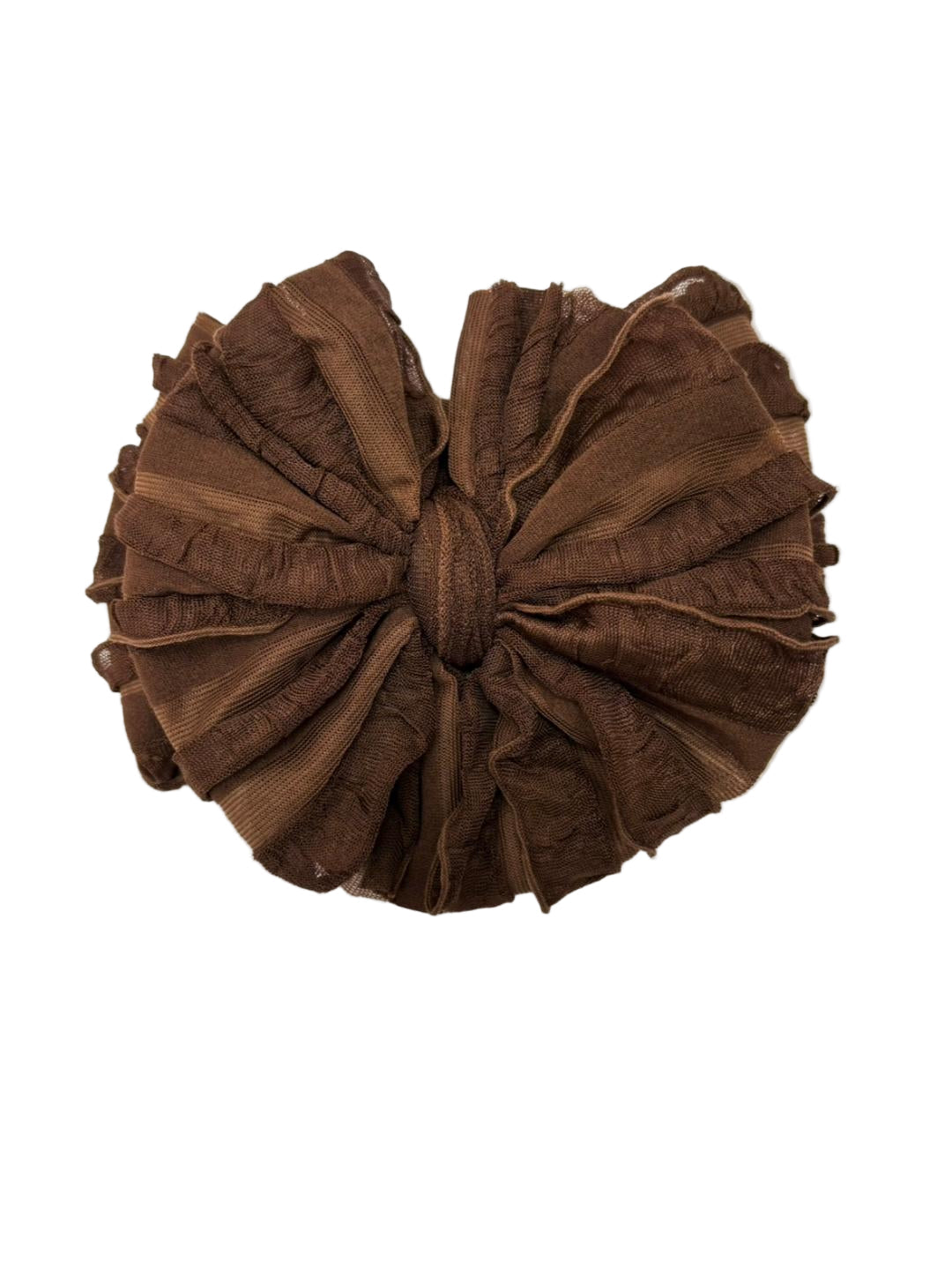Brown | Signature Ruffled Baby Headband