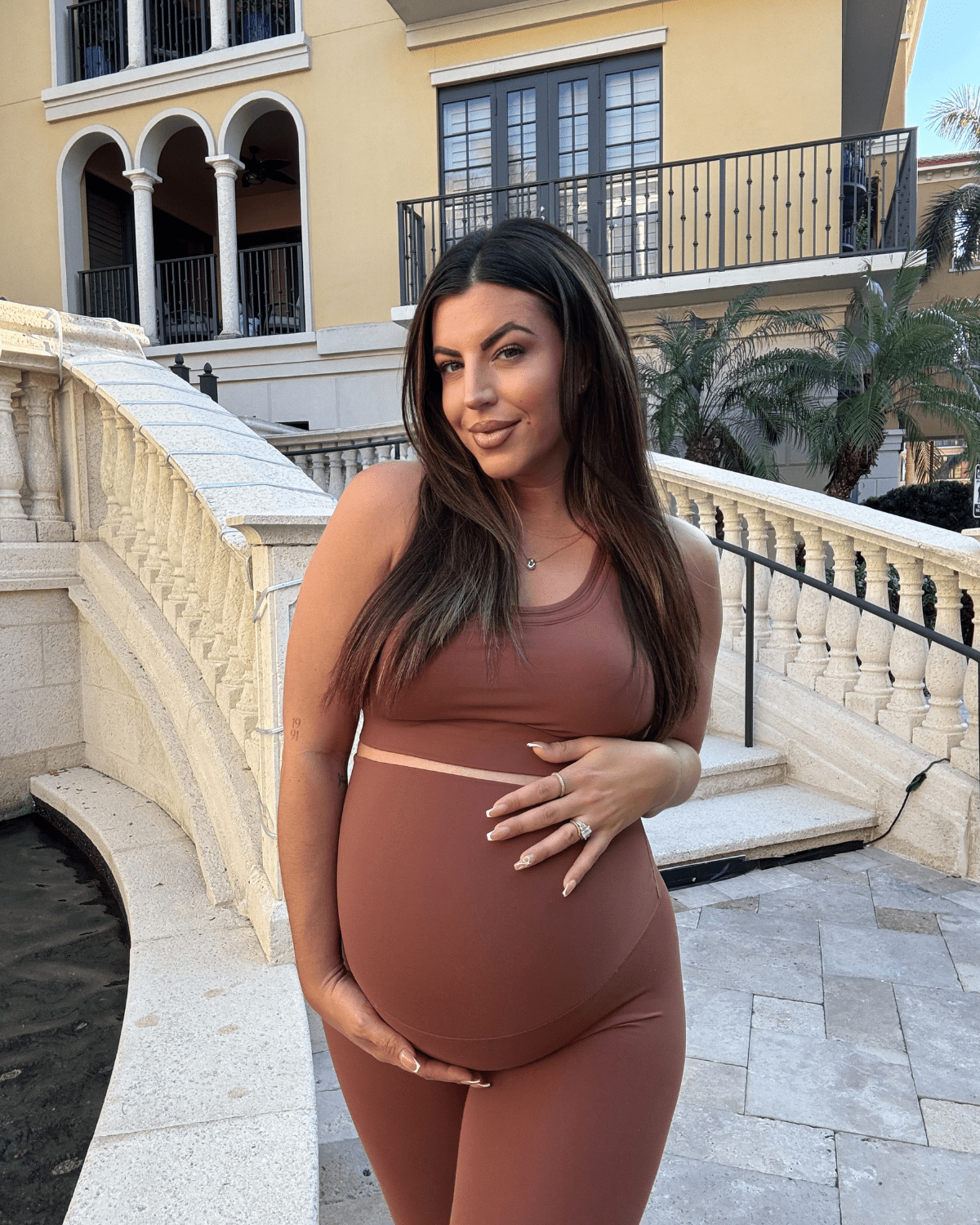 Axk Core Curve Maternity Legging - Brown