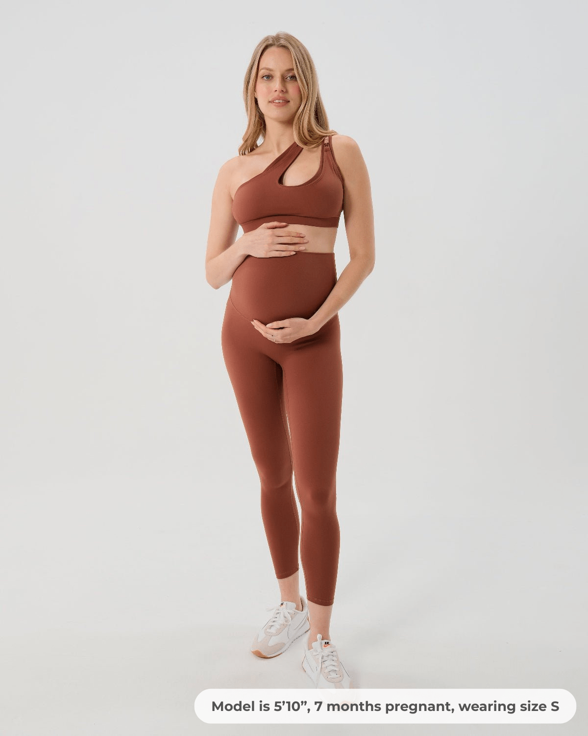 Axk Core Curve Maternity Legging - Light Gray