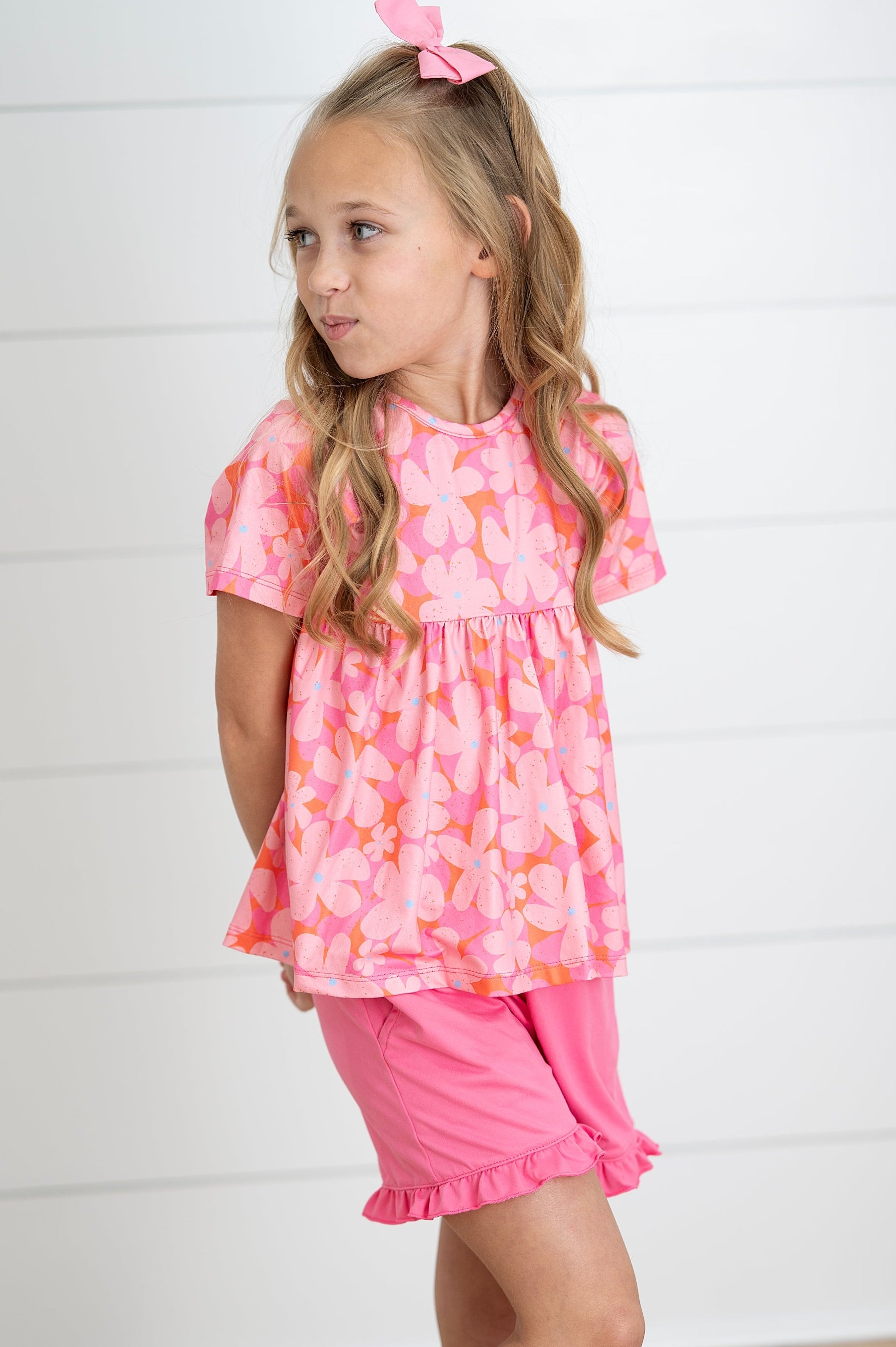 Brynn Pink Floral Short Set