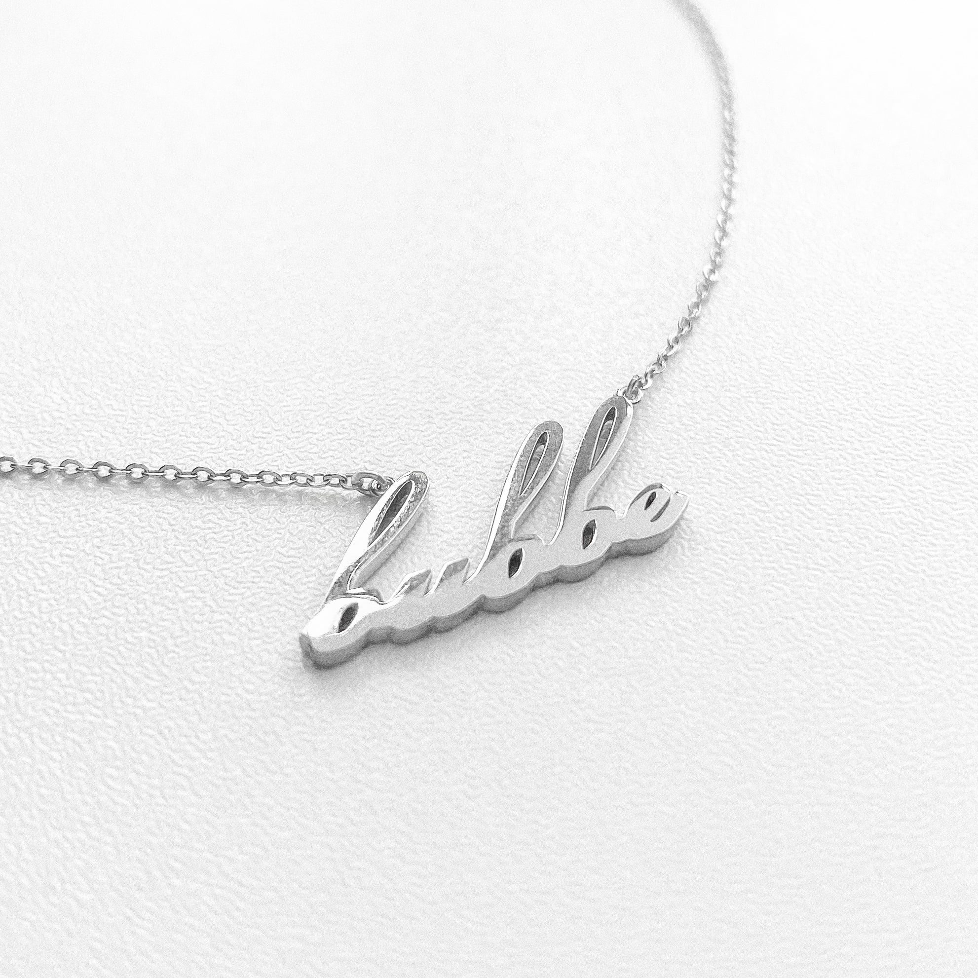 Bubbe Script Necklace