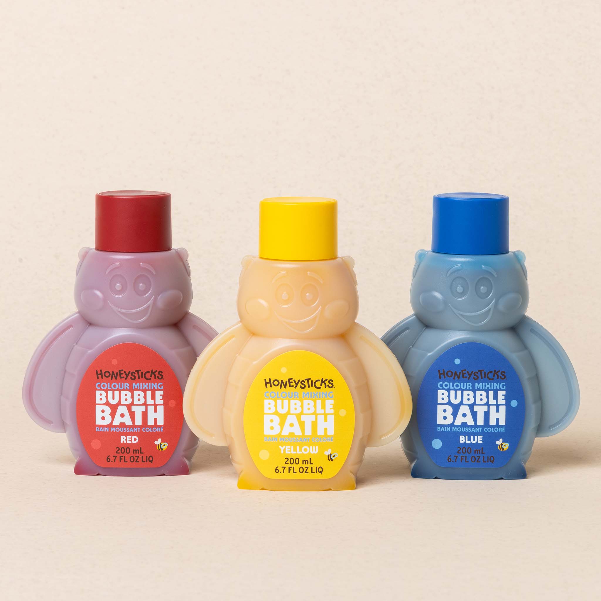 Honeysticks Bubble Bath Color Mixing 3pk 200ml