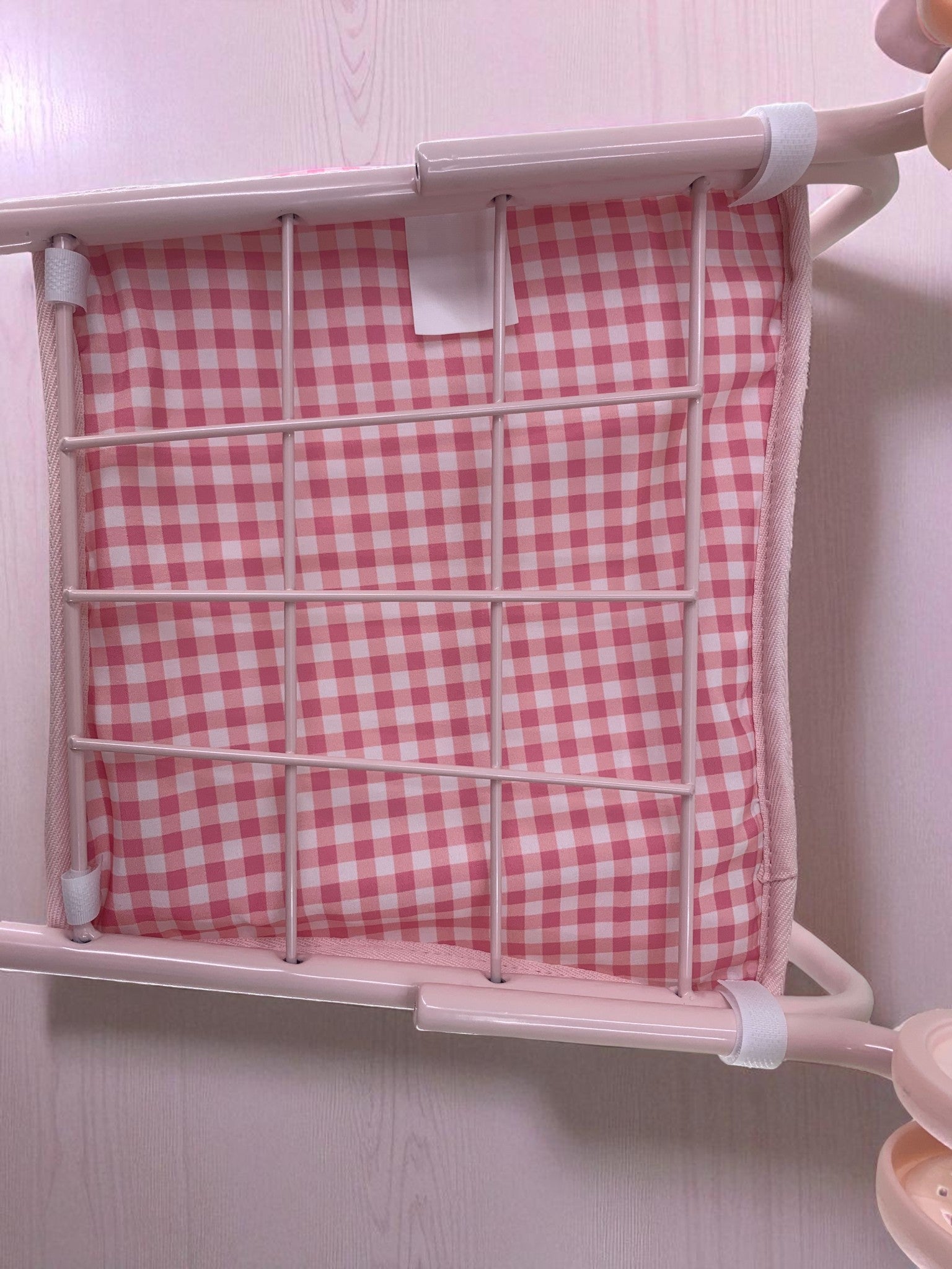 Toy Shopping Cart - Bubblegum Gingham