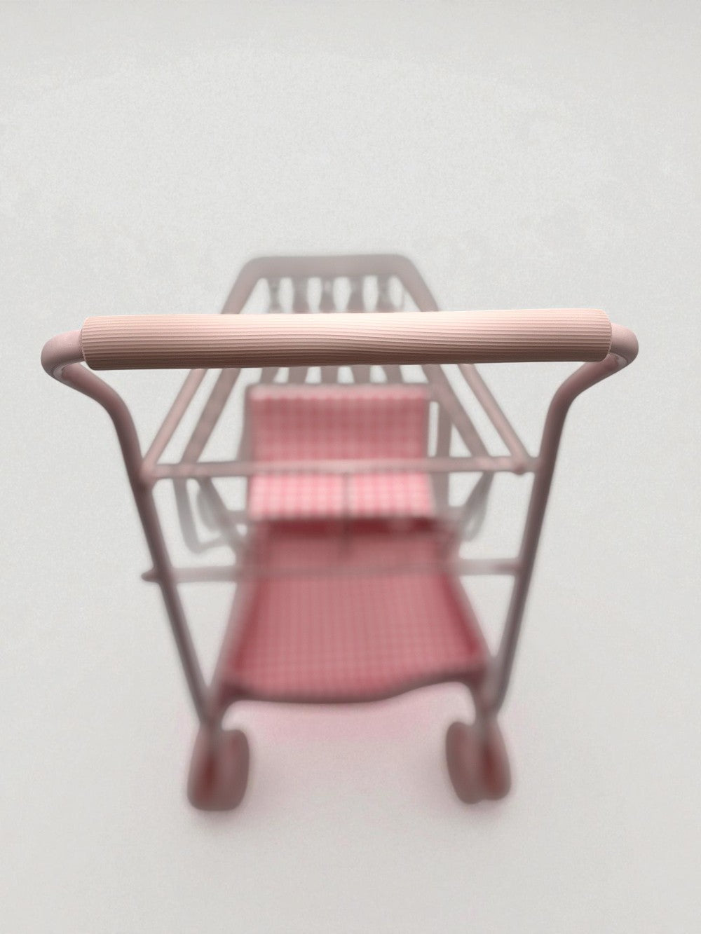 Toy Shopping Cart - Bubblegum Gingham