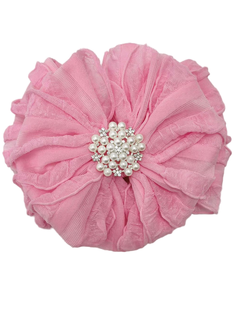 Pearl Embellished Signature Ruffled Baby Headband