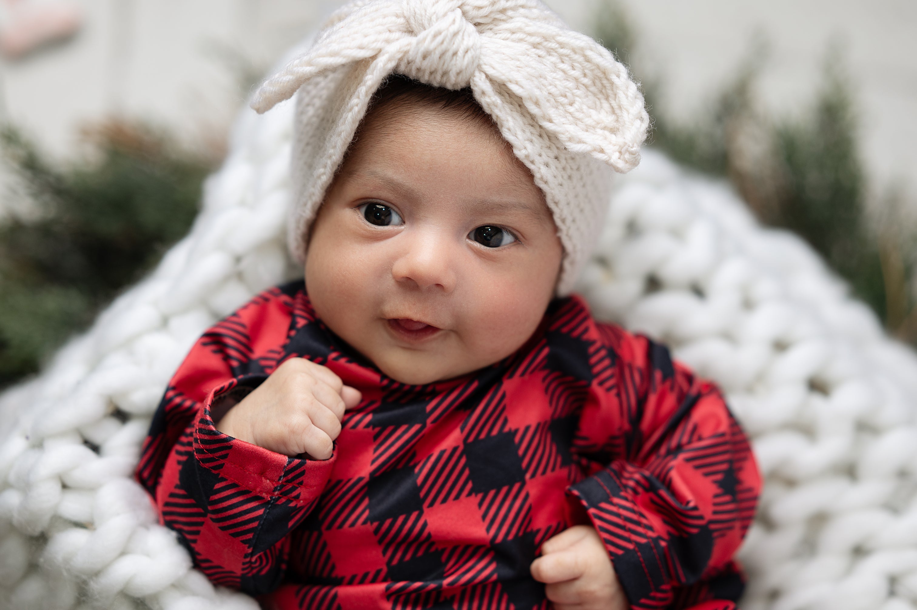 Buffalo Check Baby Gown