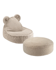 Biscuit Bear Beanbag And Ottoman Set