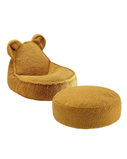 Maple Bear Beanbag And Ottoman Set