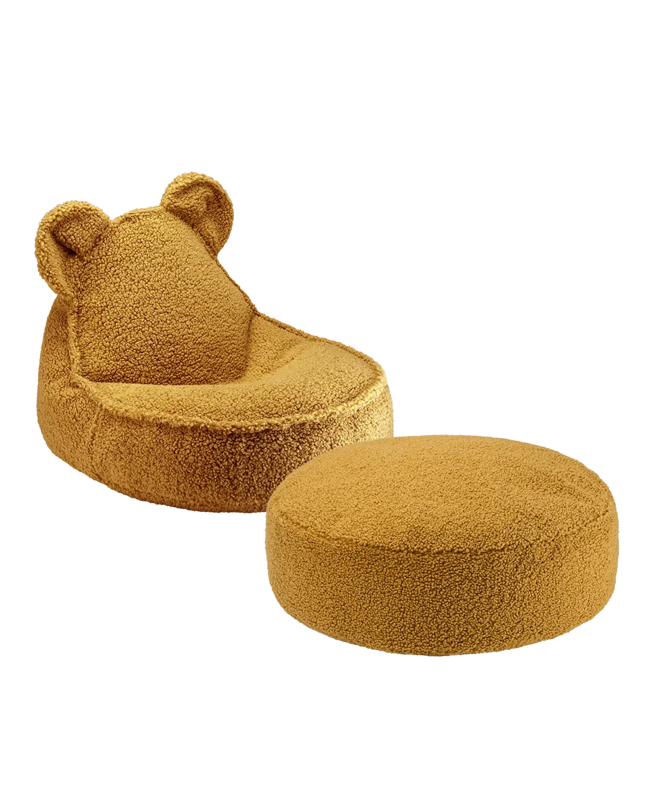 Maple Bear Beanbag And Ottoman Set